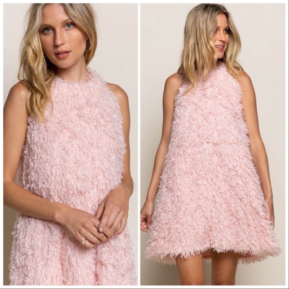 POL Shag 60’s Mod Pink Flamingo Party Dress - Picture 14 of 14